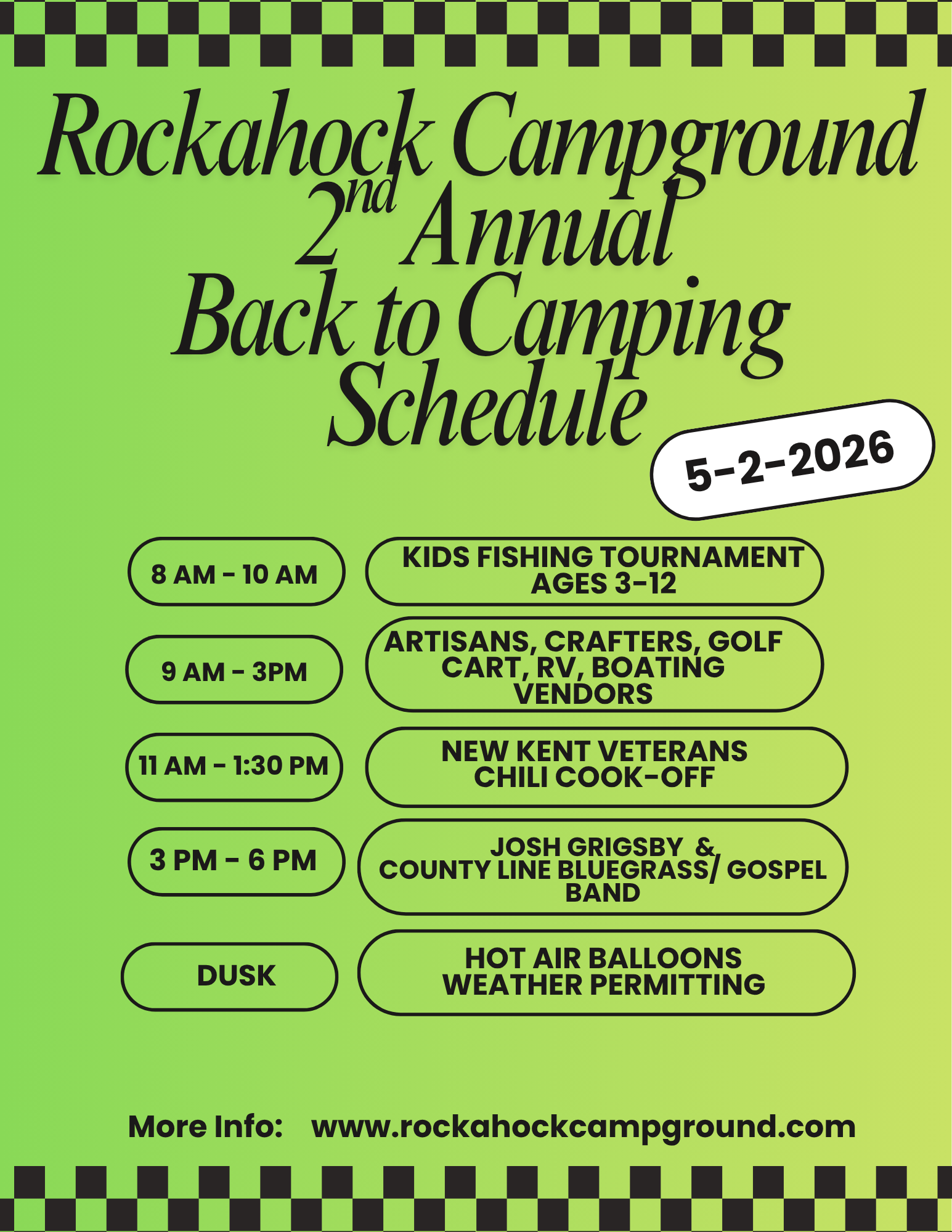 2026 Back to Camping 2nd Schedule Flyer (2)