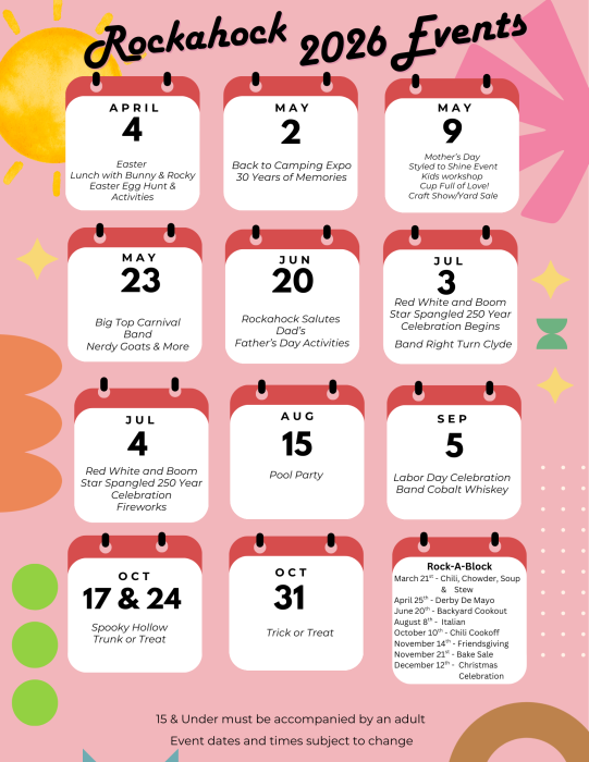 2026 Rockahock Events 2-7-26